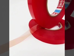 TESA 4965 fita adesiva de dois lados filme vermelho substrato PET resistente ao calor de 0,2 mm de espessura