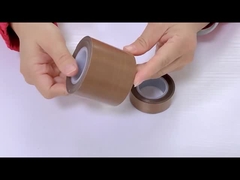 PTFE fita de fibra de vidro para vedação de vácuo 0,13 ~ 0,25 mm aço de adesão 5,5 N / 25 mm