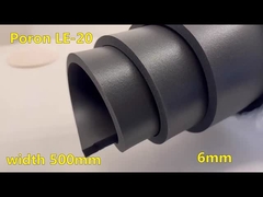 PORON preto espuma INOAC LE-20 espuma de borracha de 6,0 mm de alto rebote