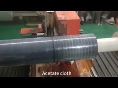 Fita de tecido de acetato isolante, adesivo PSA preto de um lado, para transformadores