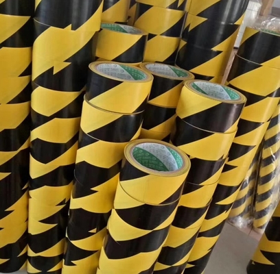 comprar Banda de aviso de PVC larga de 48 mm, preta e amarela online manufacture