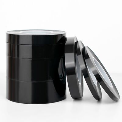 comprar 0.06mm fita de captão preto fita adesiva de silicone proteção da luz de PCB online manufacture