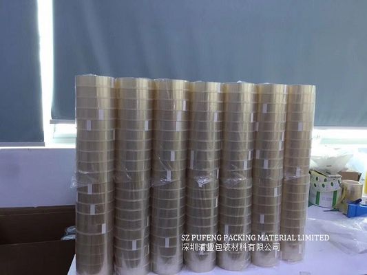 comprar Fita da marcação do assoalho do mícron 35 Micron-70, fita de empacotamento adesiva acrílica de BOPP fabricação em linha