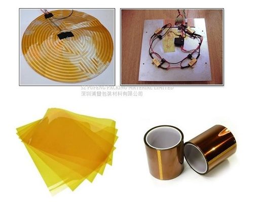 comprar Fita de alta temperatura adesiva 500mm do Kapton do silicone 25 mícrons online manufacture