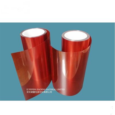 comprar Filme protetor vermelho tela sensível ao toque de 100 mícrones de lado único revestido de silicone resistente ao calor fabricação em linha