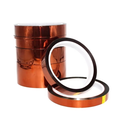 Banda de poliamida de resistência a âmbar com fita adesiva de silicone de Kapton Espessura 0,06 mm Resistência à tempestade