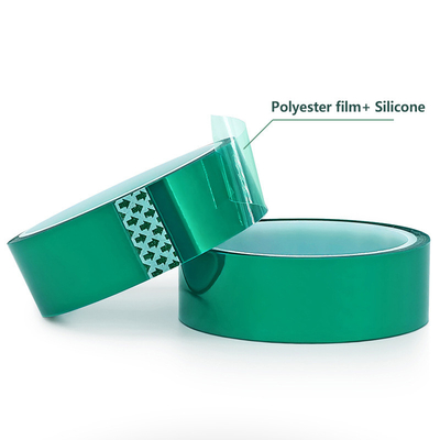 0.08mm PET película de poliéster placa de circuito verde fita metálica resistente ao calor