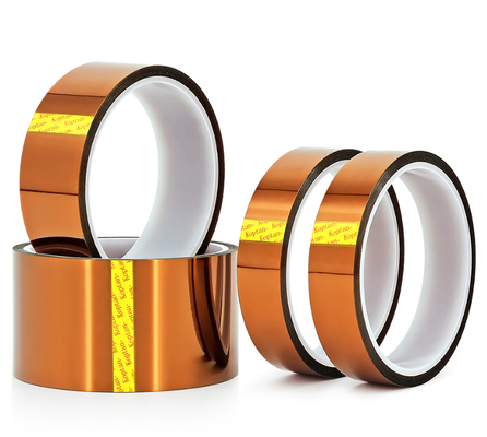 Fita de Poliimida Kapton com Espessura de 50 Mícrons, Fita Adesiva de Silicone para Isolamento Elétrico, Proteção Térmica e Mascaramento de PCB SMT