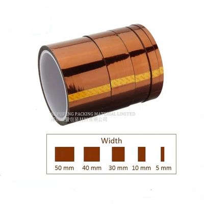 Fita do Polyimide do Kapton do âmbar 0.03mm dos componentes eletrônicos, tensão da isolação da fita do Kapton
