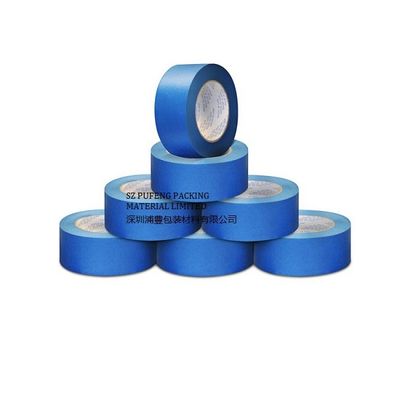 fita de esparadrapo de máscara com papel crepom resistente UV, fita de 3M RoHS de máscara resistente ao calor azul