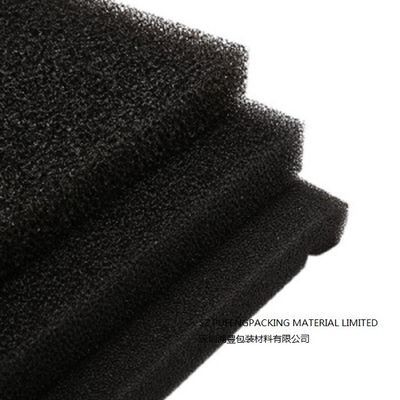Material aberto preto do filtro da espuma da pilha de RoHS, folha Reticulated da espuma de poliuretano de 10 PPI